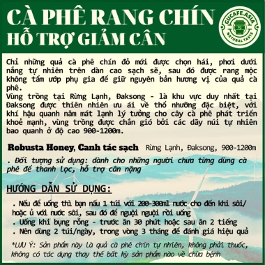 Cà Phê Rang Thủ Công GUCAFE Xay Thô Sẵn, Thanh Lọc Cơ Thể, Giảm Kí - 81k 3