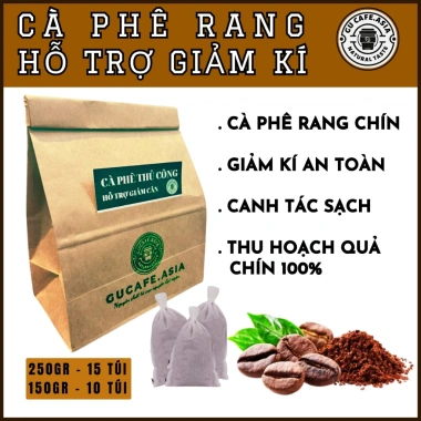 Cà Phê Rang Thủ Công GUCAFE Xay Thô Sẵn, Thanh Lọc Cơ Thể, Giảm Kí - 81k 9