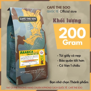 Cà phê rang xay Arabica Cầu Đất 100% nguyên chất - Thanh chua nhẹ, hậu vị tuyệt vời, chỉ 103k