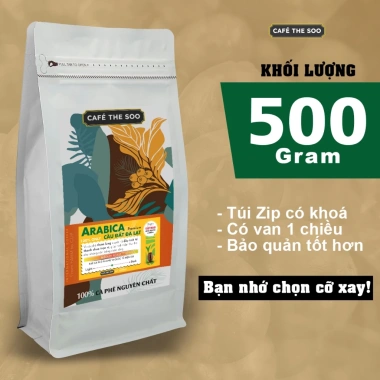 Cà phê rang xay Arabica Cầu Đất 100% nguyên chất - Thanh chua nhẹ, hậu vị tuyệt vời, chỉ 103k