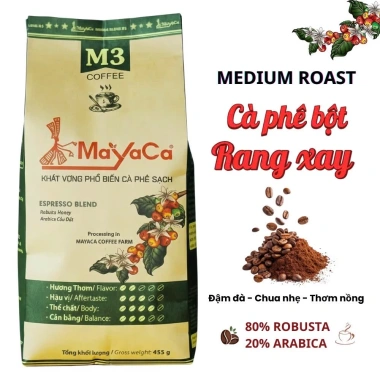 Cà phê rang xay Blend 80% Robusta 20% Arabica Mayaba M3 - 138.000đ (giảm từ 179.400đ)