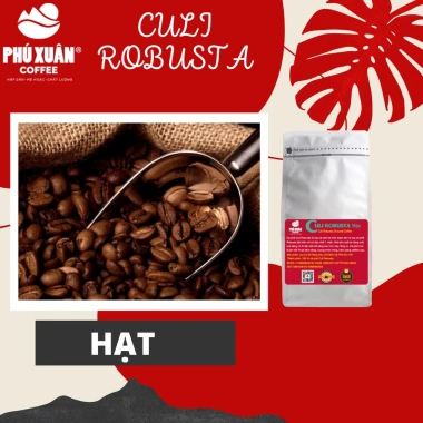 Cà phê rang xay Culi Robusta Phú Xuân 500gr Vị đắng đậm thơm nồng thích hợp pha phin máy giảm còn 155.000đ 7 Cà phê rang xay Culi Robusta Phú Xuân 500gr Vị đắng đậm thơm nồng thích hợp pha phin máy giảm còn 155.000đ 7