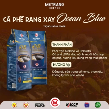 Cà phê rang xay METRANG Ocean Blue 500g - Hương thơm nồng đậm, chất truyền thống, giá 139.999 VND 9
