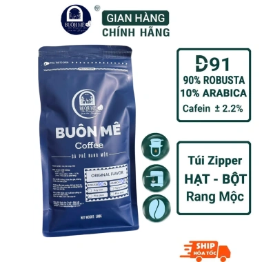Cà Phê Rang Xay Nguyên Chất 500g Robusta Arabica Gu Đậm Vừa Giá 102.744 VND