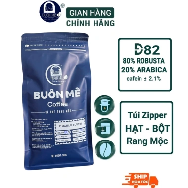 Cà Phê Rang Xay Nguyên Chất 500g Robusta Arabica Gu Đậm Vừa Giá 102.744 VND