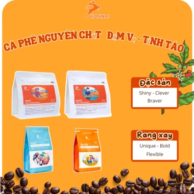 Cà phê rang xay nguyên chất FLEXIBLE Konnai – Arabica Sơn La & Robusta, hậu vị ngọt kéo dài, giá ưu đãi 100.000₫ 2