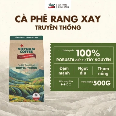 Cà phê rang xay Robusta 100% Vietnam Coffee 500gr cho phin túi - Giá ưu đãi 339k 2
