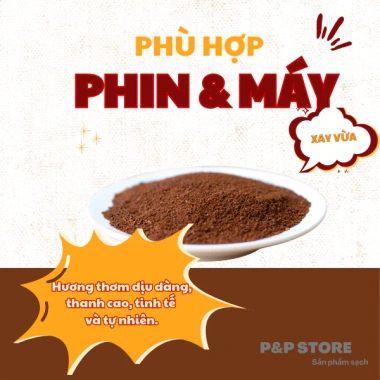 Cà phê Robusta 100% rang mộc, xay vừa, thích hợp pha phin và máy - 500g, giảm 19% 4 Cà phê Robusta 100% rang mộc, xay vừa, thích hợp pha phin và máy - 500g, giảm 19% 4