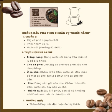 Cà phê Robusta 100% rang mộc, xay vừa, thích hợp pha phin và máy - 500g, giảm 19% 7 Cà phê Robusta 100% rang mộc, xay vừa, thích hợp pha phin và máy - 500g, giảm 19% 7