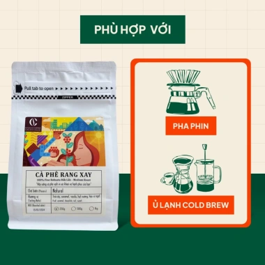 Cà phê Robusta rang xay Bemor - vị đắng nhẹ, ngọt hậu, phù hợp phin, coldbrew 4