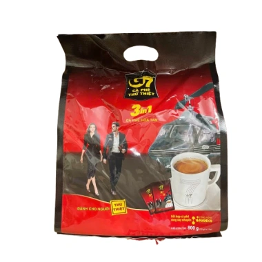 Cà Phê Sữa Hoà Tan G7 3in1 Bịch 50 Gói Vuông Trung Nguyên Mẫu Mới - Giá 208.000đ