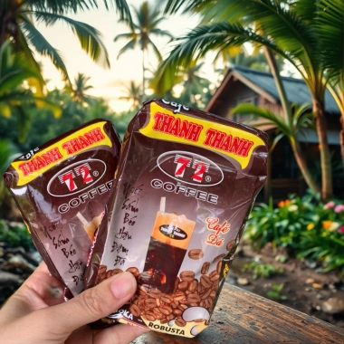 Cà Phê Thanh Thanh Rang Xay Pha Phin - Thơm Béo Sánh Đậm, Giá Ưu Đãi 64.000₫ 3