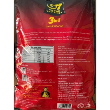 Cà phê Trung Nguyên G7 3in1 - Bịch 100 sticks 16gr, giá ưu đãi 365.000 VND 2