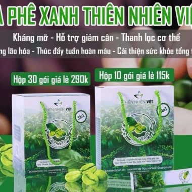 Cà Phê Xanh 30 Gói Giảm Cân Kháng Mỡ Thiên Nhiên - Hàng Chính Hãng, Giá 129k 3