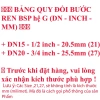 Cà rá răng 21mm ren 1/2, tất cả ren 1/2 21-20mm, giá chỉ 19.260 VND, giảm mạnh 4