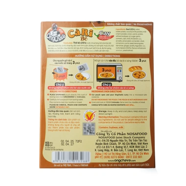 Cà Ri 3 Phút Bò Cay Ông Chà 200gr Thịt Thật Giá 35.000 VND Giảm Đặc Biệt