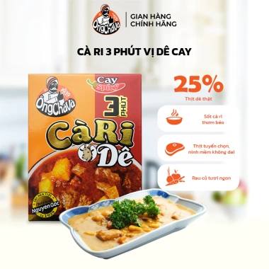 Cà Ri 3 Phút Dê Cay Ông Chà 200g Thịt Thật Giá chỉ 47.000 VND giảm mạnh 2 Cà Ri 3 Phút Dê Cay Ông Chà 200g Thịt Thật Giá chỉ 47.000 VND giảm mạnh 2