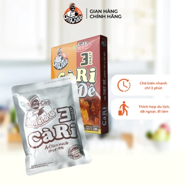 Cà Ri 3 Phút Dê Cay Ông Chà 200g Thịt Thật Giá chỉ 47.000 VND giảm mạnh