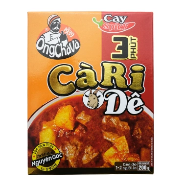 Cà Ri 3 Phút Vị Dê Cay Ông Chà 200gr - Hàng Chính Hãng, Giá chỉ 37.000 VND 4