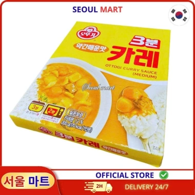 Cà Ri Ăn Liền Ottogi 3 Phút Vị Cay Vừa 200g - Giá chỉ 45.000 VND SEOUL MART