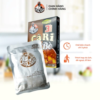 Cà Ri Bò 3 Phút Không Cay 200g - Thịt Thật, Giá 47k, Giảm Đến 12k