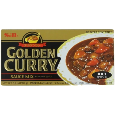 Cà ri cay Golden Curry Hot 240g - Dùng cho chay và mặn, giảm còn 154.000₫