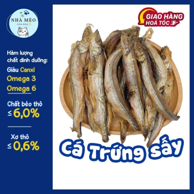 Cá sấy trứng khô cho chó mèo - Giảm rụng lông, bổ sung Canxi, giá chỉ 41.580 ₫ 8