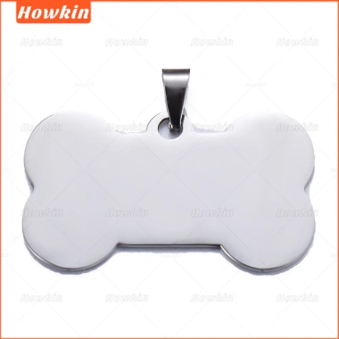 Cá Tính Thẻ Chó Vòng Cổ Tùy Chỉnh Tên - Thép Không Gỉ Khắc Nhận Dạng GP01