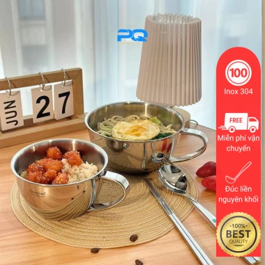 Ca tô pha mỳ inox 18/10 size 13/16cm: Bữa sáng tiện lợi, giá ưu đãi 280.000₫ Ca tô pha mỳ inox 18/10 size 13/16cm: Bữa sáng tiện lợi, giá ưu đãi 280.000₫