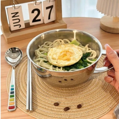 Ca tô pha mỳ inox 18/10 size 13/16cm: Bữa sáng tiện lợi, giá ưu đãi 280.000₫ 4 Ca tô pha mỳ inox 18/10 size 13/16cm: Bữa sáng tiện lợi, giá ưu đãi 280.000₫ 4