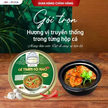 Cá Trắm Cỏ Kho ROCA 500g: Cá Kho Niêu Truyền Thống, chuẩn VietGAP, đậm đà, ăn kèm cơm 4 Cá Trắm Cỏ Kho ROCA 500g: Cá Kho Niêu Truyền Thống, chuẩn VietGAP, đậm đà, ăn kèm cơm 4