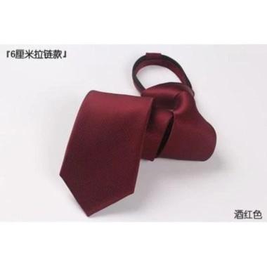 Cà vạt 6CM đa màu Hồng-Đen-Xanh Dương-Xám, khóa kéo, phong cách Hàn Quốc nam nữ