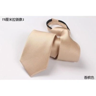 Cà vạt 6CM đa màu Hồng-Đen-Xanh Dương-Xám, khóa kéo, phong cách Hàn Quốc nam nữ