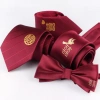 Cà vạt 8cm Burgundy Happy Groom - Đỏ lười - Phù hợp cưới và quà tặng nam nữ, giá 75.599₫