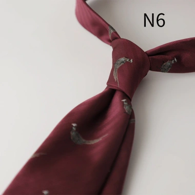 Cà vạt 8CM cho hội nghị - Sóc chim vuông xanh hải quân - 49.679 VND