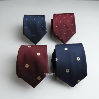 Cà vạt 8cm hoa nhỏ Tết - Đám cưới, mẫu Flowers Pattern, The Harry, chỉ 225.000 VND 6