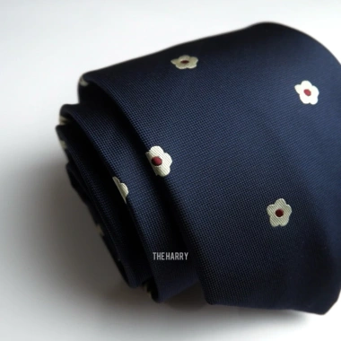 Cà vạt 8cm hoa nhỏ Tết - Đám cưới, mẫu Flowers Pattern, The Harry, chỉ 225.000 VND 7