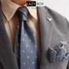 Cà vạt Anchor Bean Dots Polysilk 8cm sang trọng cho tiệc cưới, đám hỏi - Giá ưu đãi 175.000₫