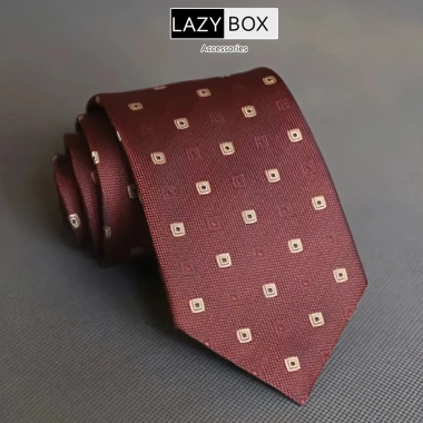 Cà vạt Caravat nam công sở Sartorial Guys 8cm tone đỏ nâu - Giá chỉ 175.000đ