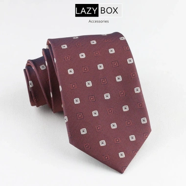 Cà vạt Caravat nam công sở Sartorial Guys 8cm tone đỏ nâu - Giá chỉ 175.000đ