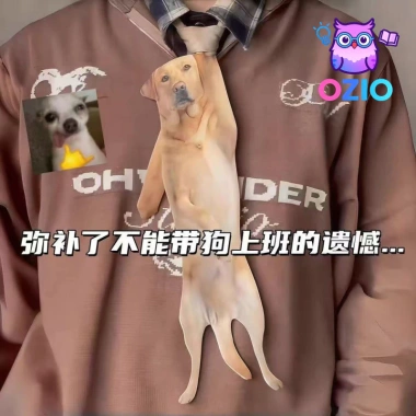 Cà Vạt Chó Bulldog Pháp Độc Đáo - Phong Cách Sành Điệu, Quà Tặng Party Giá Rẻ