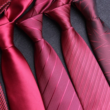 Cà vạt đỏ nam Zipper tiện lợi - Quà tặng chú rể, phụ kiện doanh nhân 2