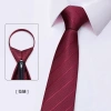 Cà vạt đỏ nam Zipper tiện lợi - Quà tặng chú rể, phụ kiện doanh nhân 6