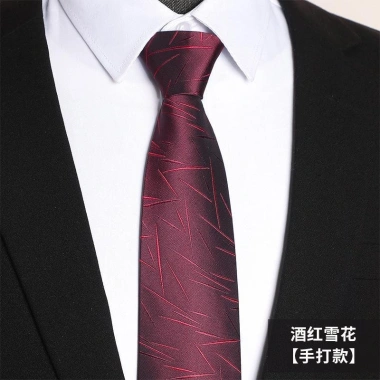 Cà vạt đỏ nam Zipper tiện lợi - Quà tặng chú rể, phụ kiện doanh nhân 9