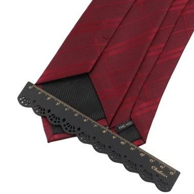 Cà vạt đỏ Zonfaz 8cm - Sọc paisley hoa lụa, chắc chắn, thời trang, 68.364₫ 4