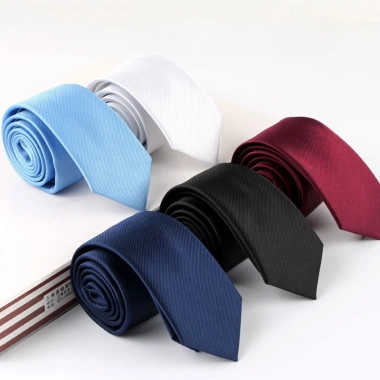 Cà vạt EFAN bản hẹp 6CM xanh navy, đen, trắng - thời trang lịch lãm, giảm 18%