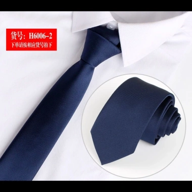 Cà vạt EFAN bản hẹp 6CM xanh navy, đen, trắng - thời trang lịch lãm, giảm 18% 7