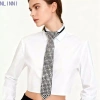 Cà vạt full kim cương đen đầu máy phong cách punk, choker vòng cổ hình học dài, giá 133.920₫