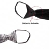 Cà vạt full kim cương đen đầu máy phong cách punk, choker vòng cổ hình học dài, giá 133.920₫ 6