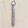 Cà vạt full kim cương đen đầu máy phong cách punk, choker vòng cổ hình học dài, giá 133.920₫ 7